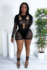 TOP PICK ROMPER - BLACK